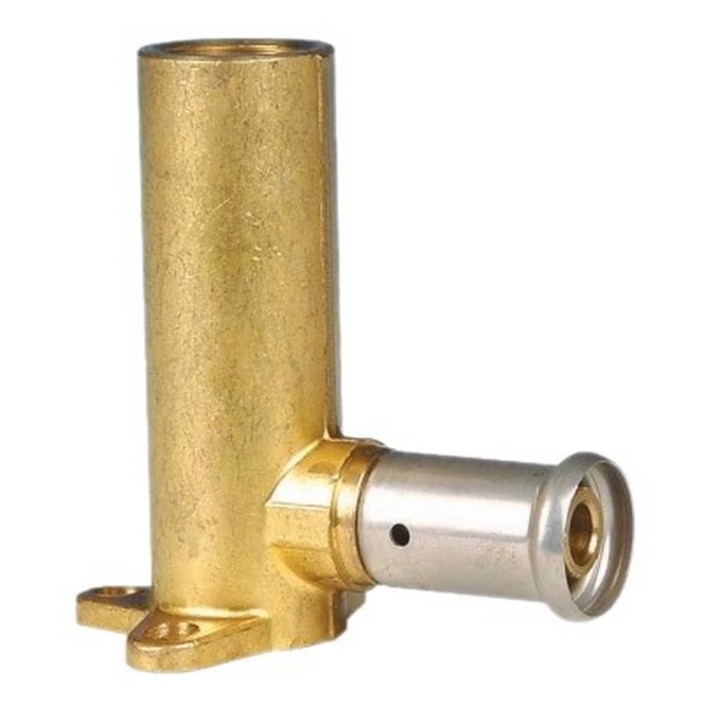 Водорозетка латунная HENCO 4P Дн20x1/2″ Ру16 удлиненная 78 мм, внутренняя резьба/пресс