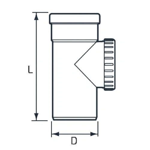 Ревизия Sinikon НПВХ Дн200 для наружной канализации, непластифицированный поливинилхлорид