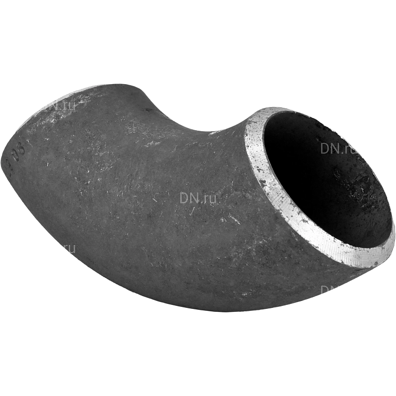 Отвод бесшовный крутоизогнутый 90° Св-Св-Ст20 2 1/2″ Ду65 Ру100 ГОСТ 17375-2001 исполнение 2, наружный диаметр - 76мм, толщина стенки - 5мм, корпус - сталь 20, присоединение - под приварку