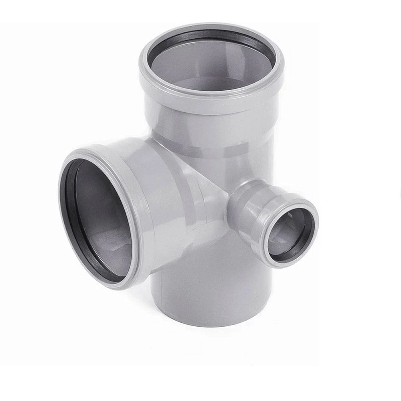 Крестовина двухплоскостная НПВХ Россия Дн110x50x50 угол 87° для внутренней канализации
