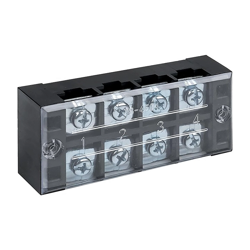 Терминал клеммный EKF PROxima TB-4504, максимальное сечение проводника 4.5мм2, 45A, 4 клеммные пары tb-4504